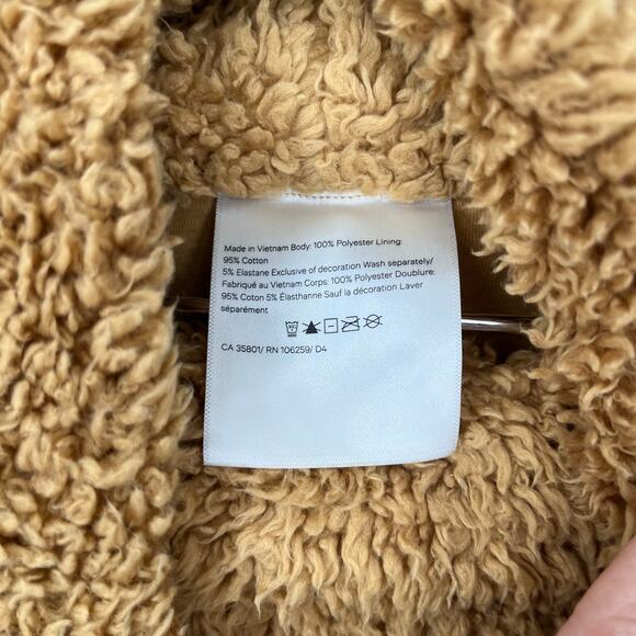 Lululemon Warm Restore Sherpa Pullover Gold Buff Mock neck Women's Size XS/Small - Picture 8 of 10